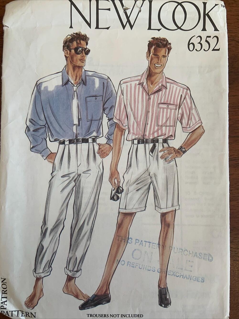 Men’s New Look Shirt Pattern 6352